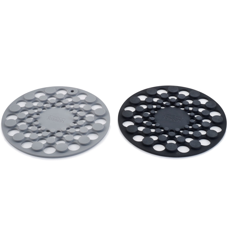 Joseph Joseph Spot On™ Silicone Trivets Set of 2 - Heat Resistant Kitchen Trivets for Hot Pots, Pans & Dishes - Perfect for Dining Table, Countertop & Outdoor BBQ Use