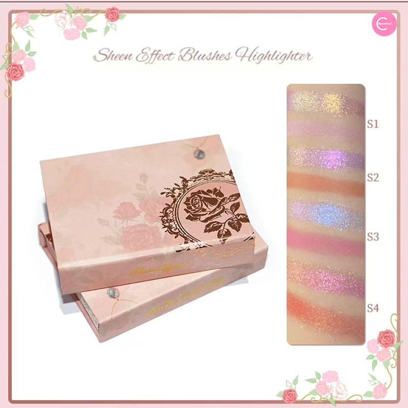 SheenEffect Chameleon Dream Duo Blush & Highlighter Palette - Cream Blush & Powder Highlighter Set for Cheeks & Face - Perfect for Daytime Glow & Nighttime Makeup Looks