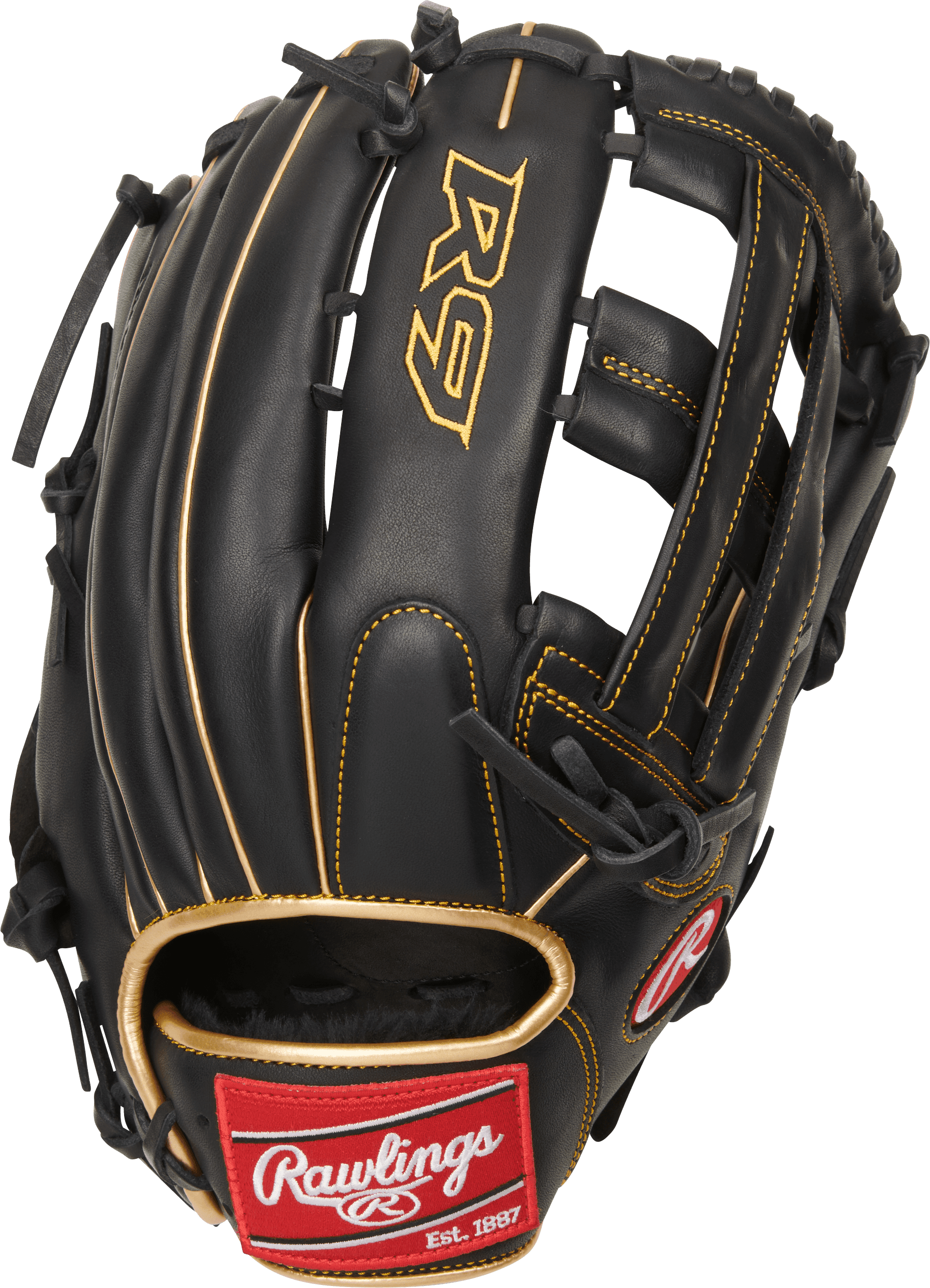 Rawlings R9 12.75 Inch Outfield Baseball Glove - Professional R93029 6BG Model for Outfielders | Perfect for Training, Games & Competitive Play