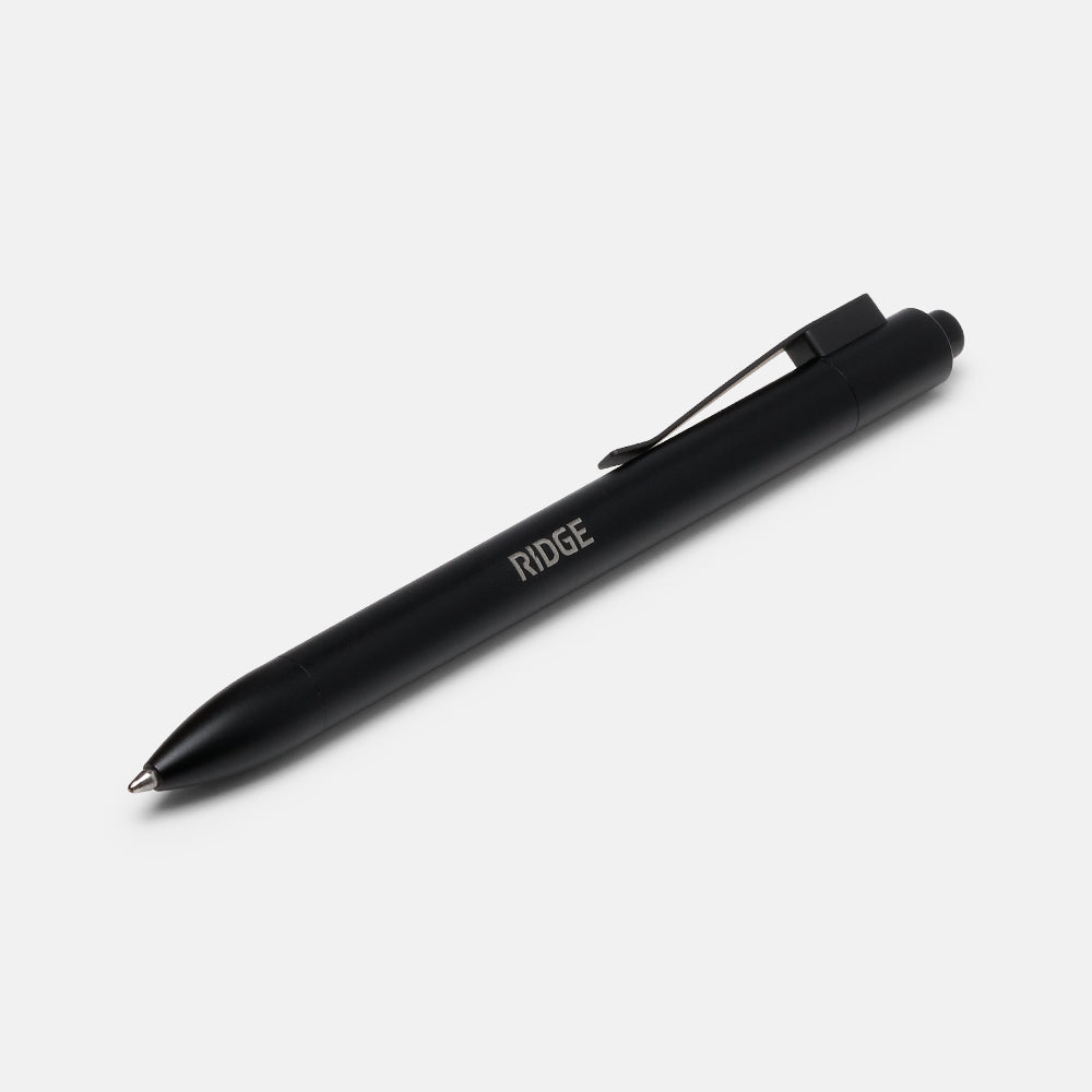 Premium Ridge Click Pen - Royal Black Elegant Ballpoint Pen for Smooth Writing | Perfect for Office, School & Everyday Use