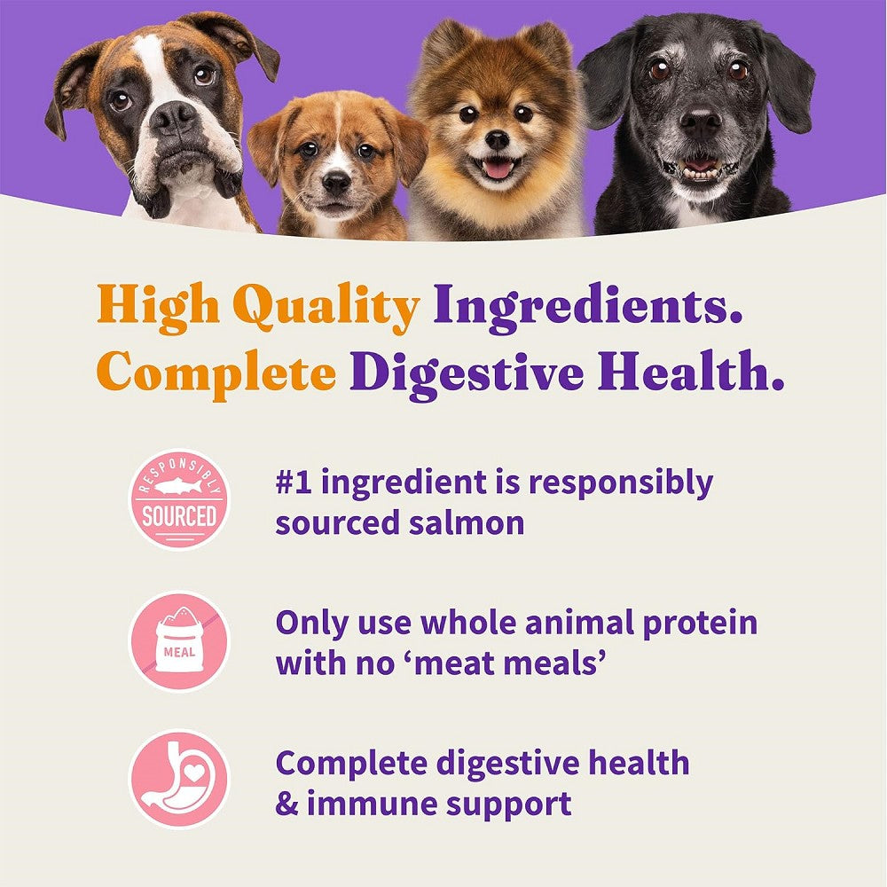 Premium Holistic Healthy Grains Dog Food with Wild Caught Salmon & Whitefish - High Protein Dry Kibble for Adult Dogs - Supports Skin, Coat & Joint Health - Ideal for Active & Sensitive Dogs