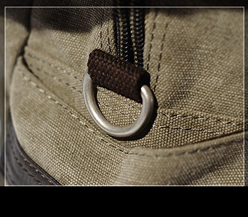 Durable Canvas Messenger Bag for Men - Travel, Work & Gym Shoulder Bag - Casual & Sporty Backpack (Black) - Perfect for Commuting, Outdoor Adventures & Daily Use