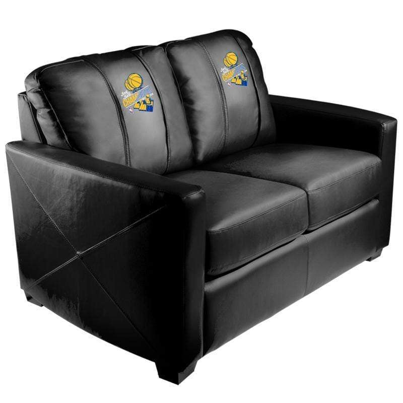 NBA Team Logo Stationary Loveseat - Comfortable Two-Seater Sofa for Living Room, Game Room & Man Cave Decor