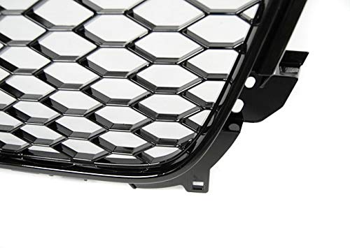 Audi A4 B8 RS-Style Front Grill - VR-47 Honeycomb Mesh Grille in Glossy Black (2011-2015 Sedan/Avant) | Sporty Upgrade for Enhanced Style & Airflow