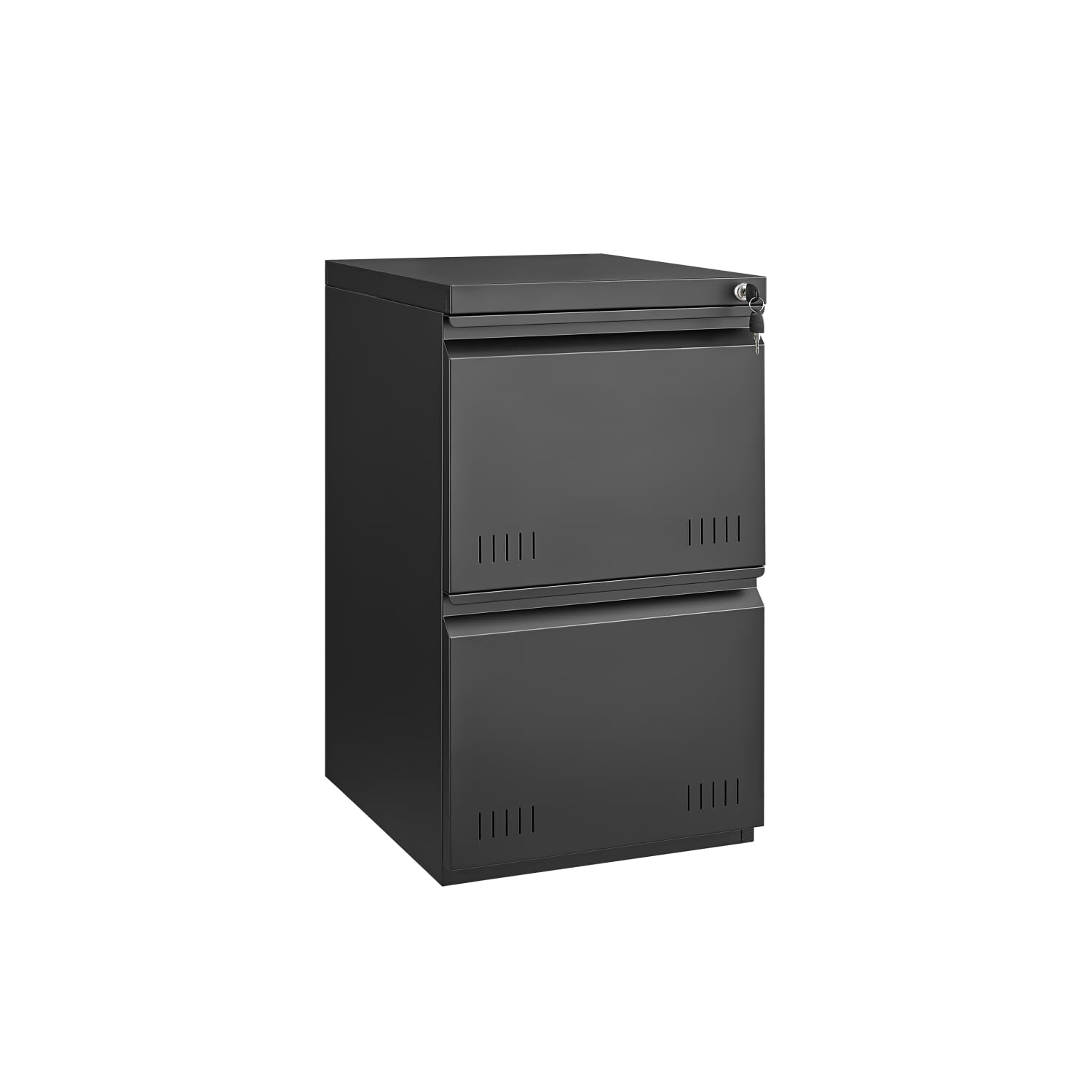 2 Drawer File Cabinet for Home Office - Lockable Vertical Storage Cabinet, Printer Stand & Under Desk Organizer for A4/Letter/Legal Size Documents | Easy Assembly Black Filing Cabinet | Perfect for Office, Study & Small Space Organization