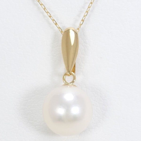 18K Yellow Gold Pearl Necklace - Elegant Women's Jewelry for Weddings, Parties & Special Occasions