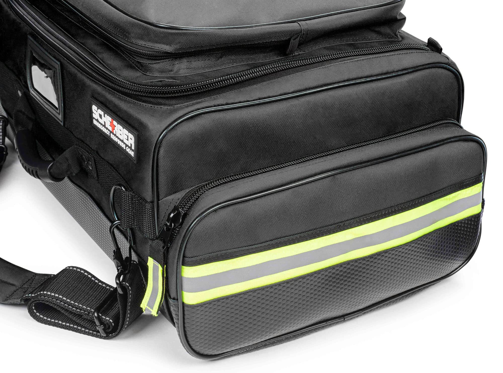 Premium First Responder Bag - Fully Stocked EMT/EMS Trauma Kit with CAT Tourniquet & HyFin Chest Seal | 250+ First Aid Supplies | HSA/FSA Approved | Ideal for Emergency Medical Situations, Outdoor Adventures & Disaster Preparedness (Black)