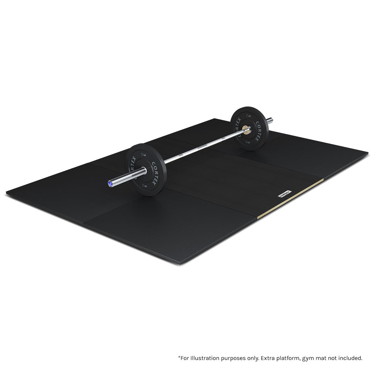 CORTEX 50mm Weightlifting Platform V2 - Premium Ebony Wood (1m x 1m) for Home Gym & CrossFit Training - Durable Olympic Lifting Platform for Deadlifts, Squats & Powerlifting