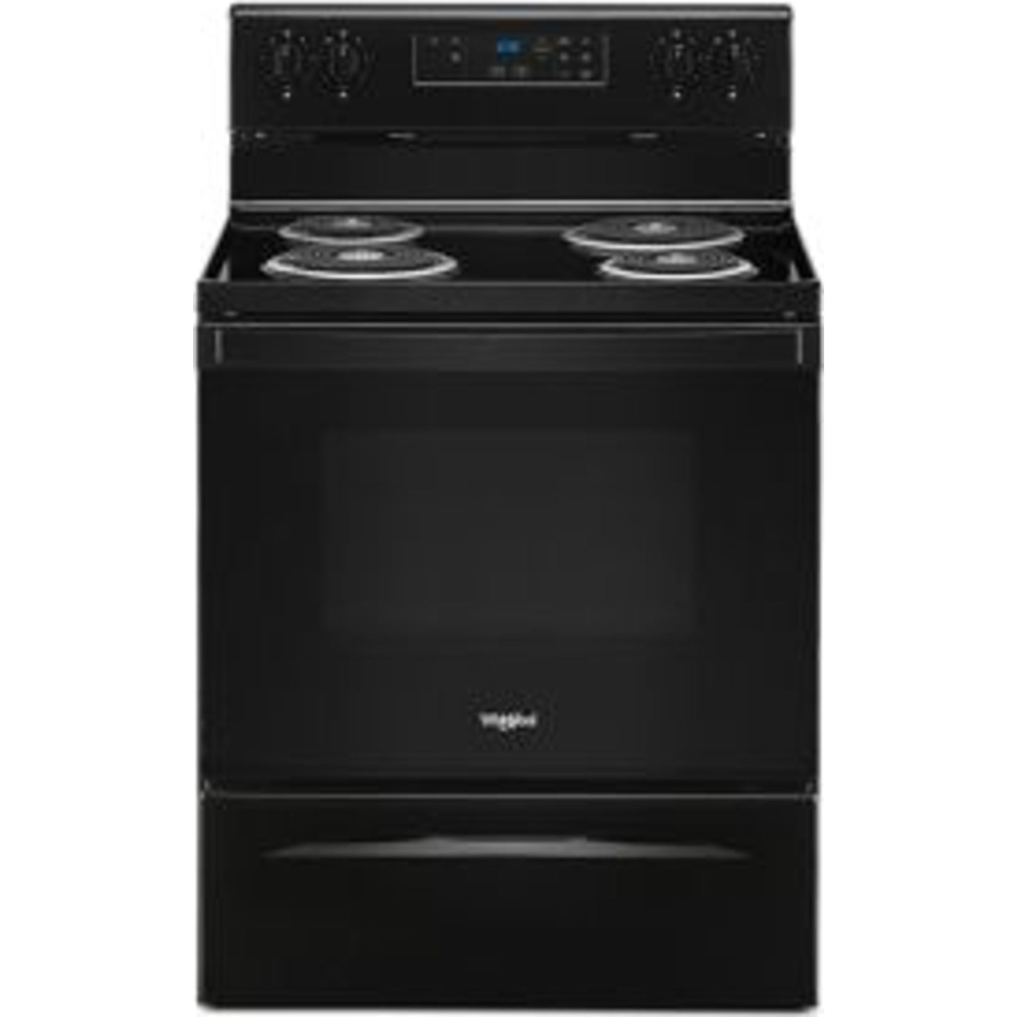 Whirlpool 30 Inch Electric Range with 5 Burners - Black (Model YWFC150M0JB) | Perfect for Home Kitchen Cooking, Baking & Family Meals