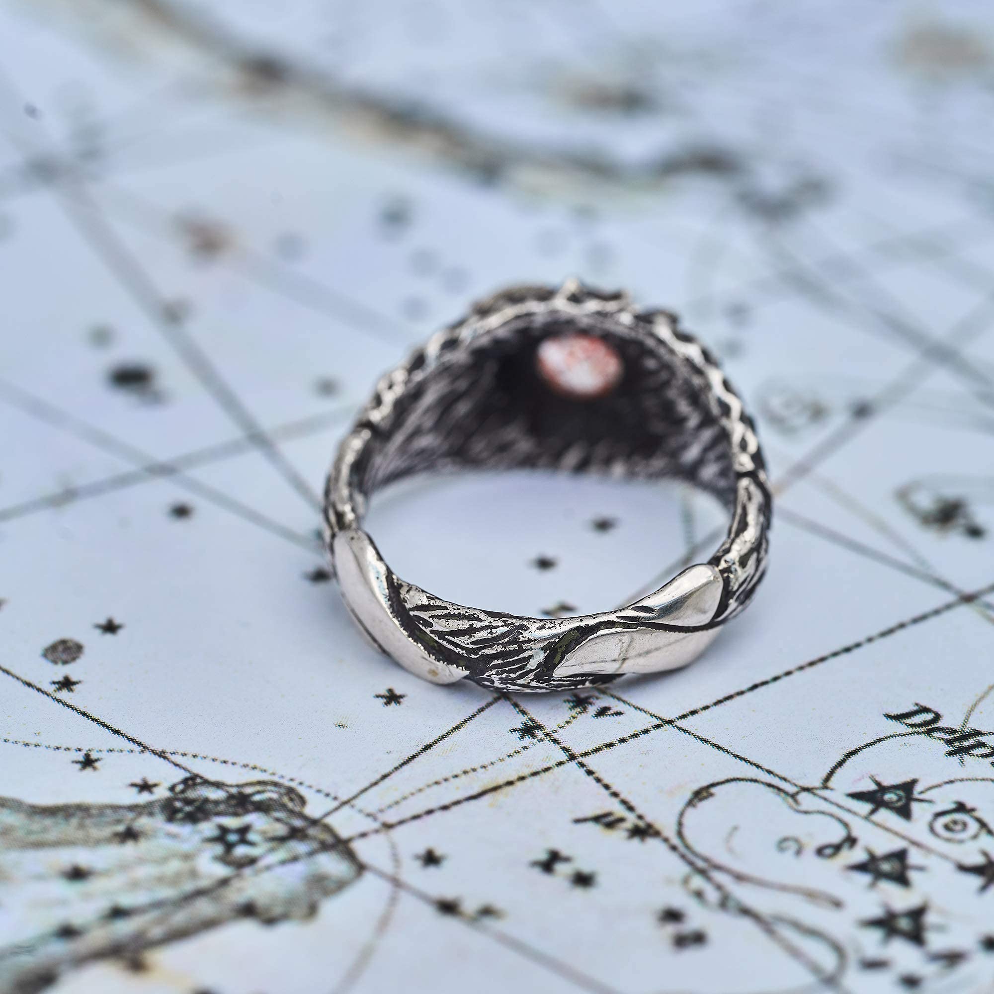 Sunstone Engagement Ring 