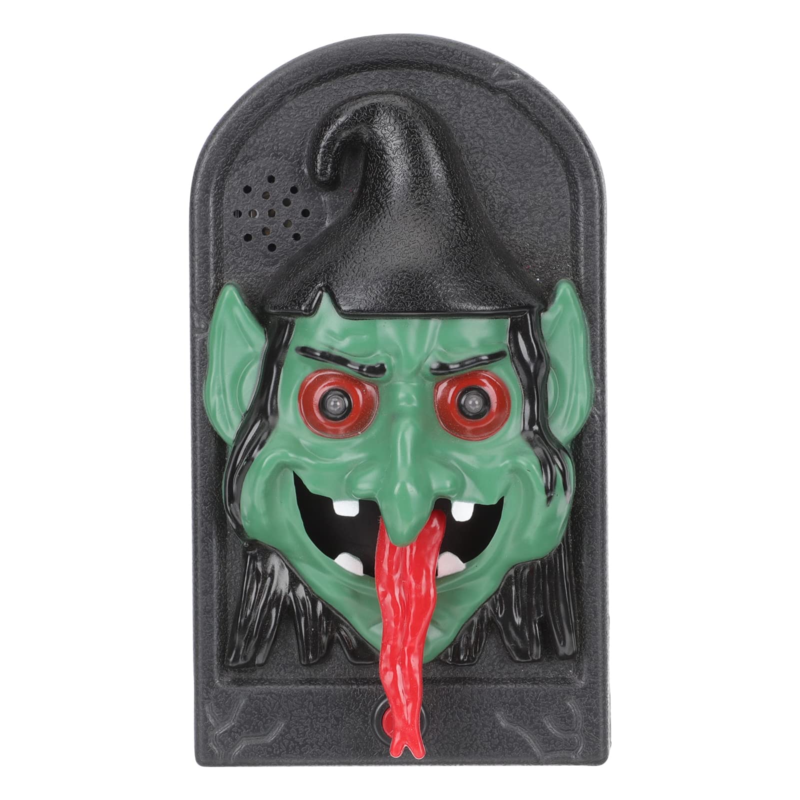 Scary Glowing Halloween Doorbell - Spooky Haunted House Sound Effects & LED Lights for Trick or Treat Decorations - Perfect for Halloween Party, Haunted House, and Outdoor Decor