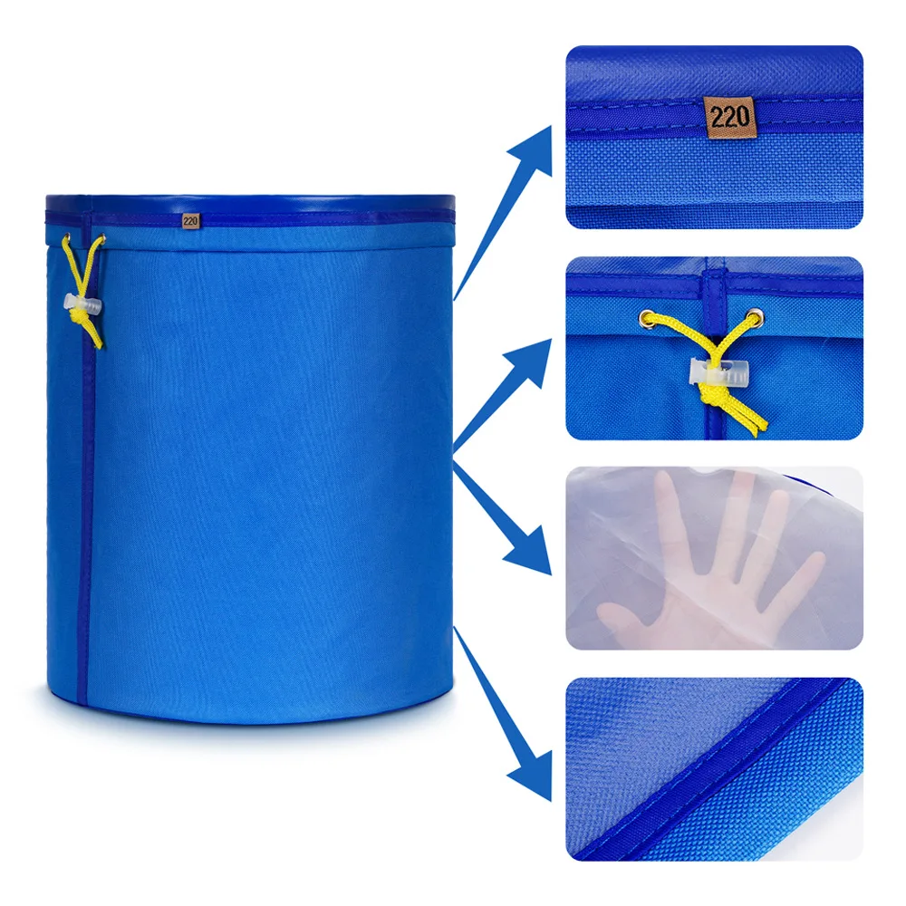 5 Gallon Bubble Hash Bags Set - Premium Quality Extraction Kit with Storage Bag & Pressing Screen for Ice Water Hash Making - Perfect for Home Growers & Cannabis Enthusiasts