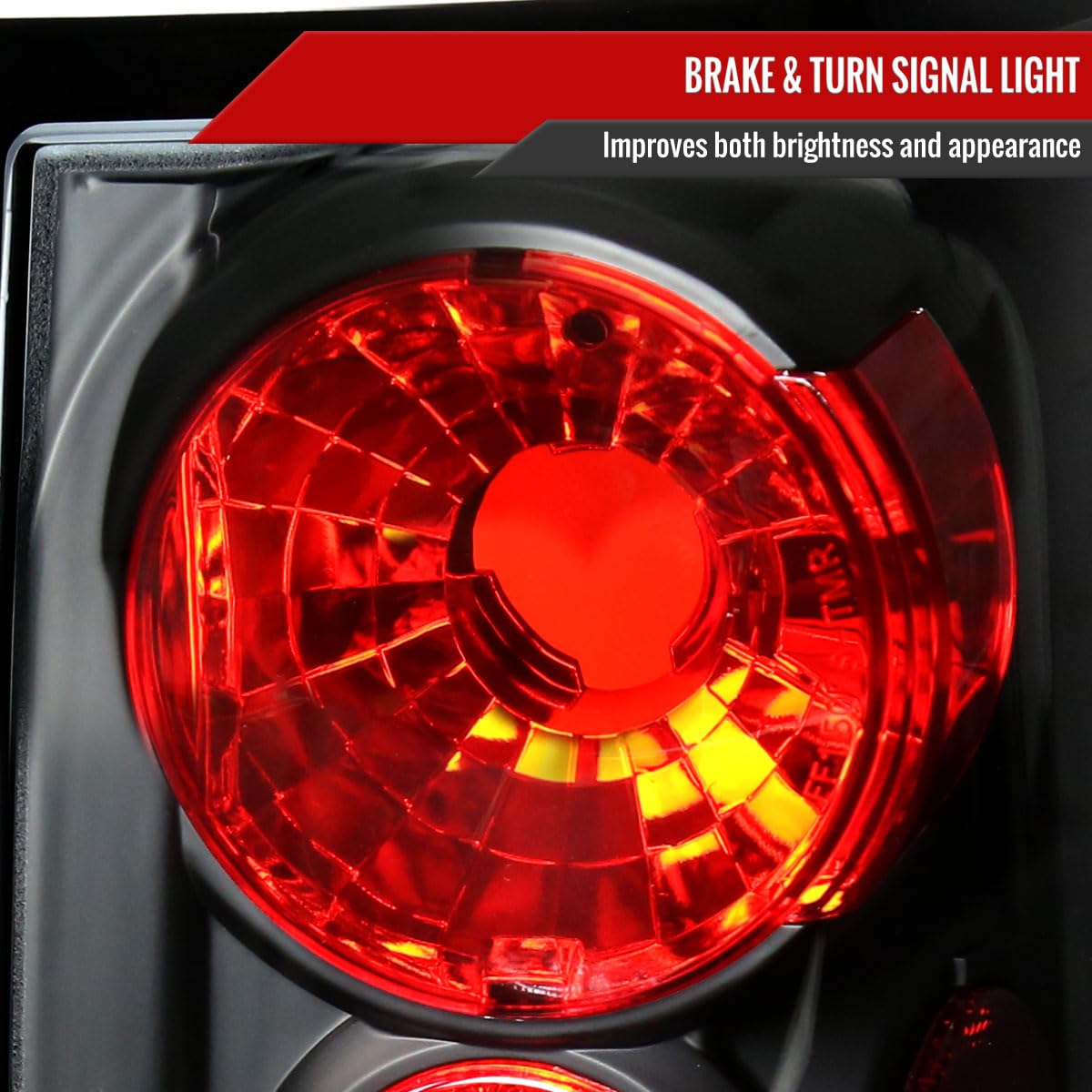 Ford Expedition 2003-2006 Replacement LED Tail Lights - Black Parking & Brake Lamps - Durable Rear Light Assembly for Off-Roading, Night Driving & Enhanced Safety