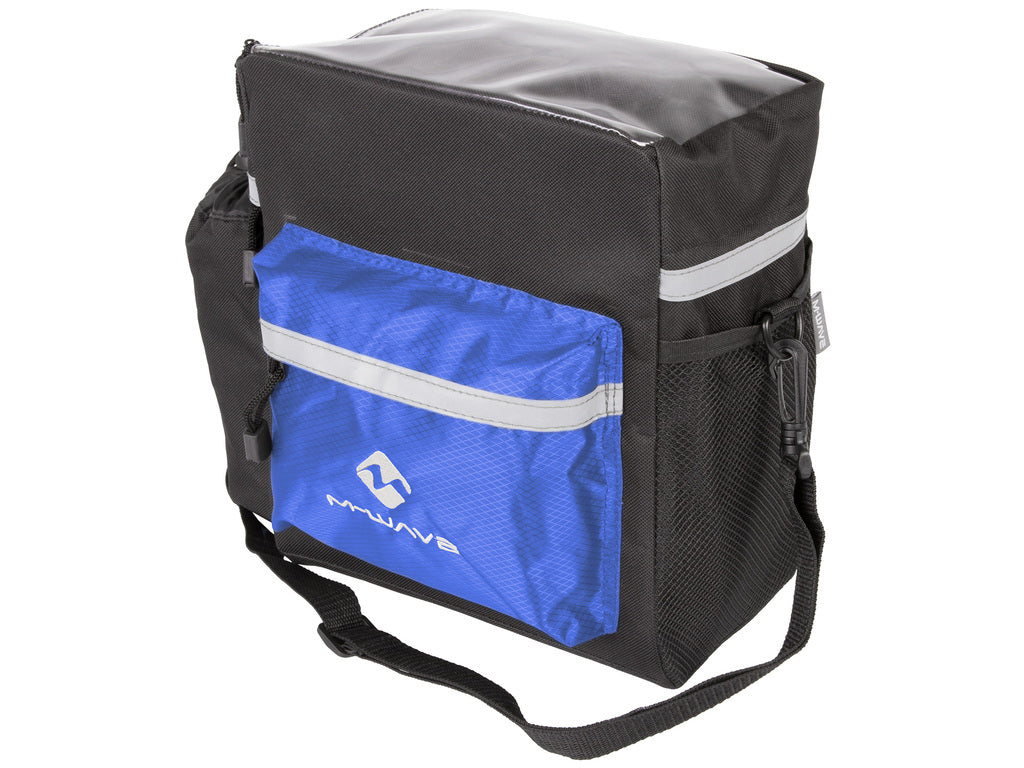 M WAVE Utrecht Bike Handlebar Bag - Waterproof Cycling Bicycle Front Bag for Commuting, Touring & Outdoor Adventures - Perfect for Road Bikes, Mountain Bikes & Urban Cycling Accessories