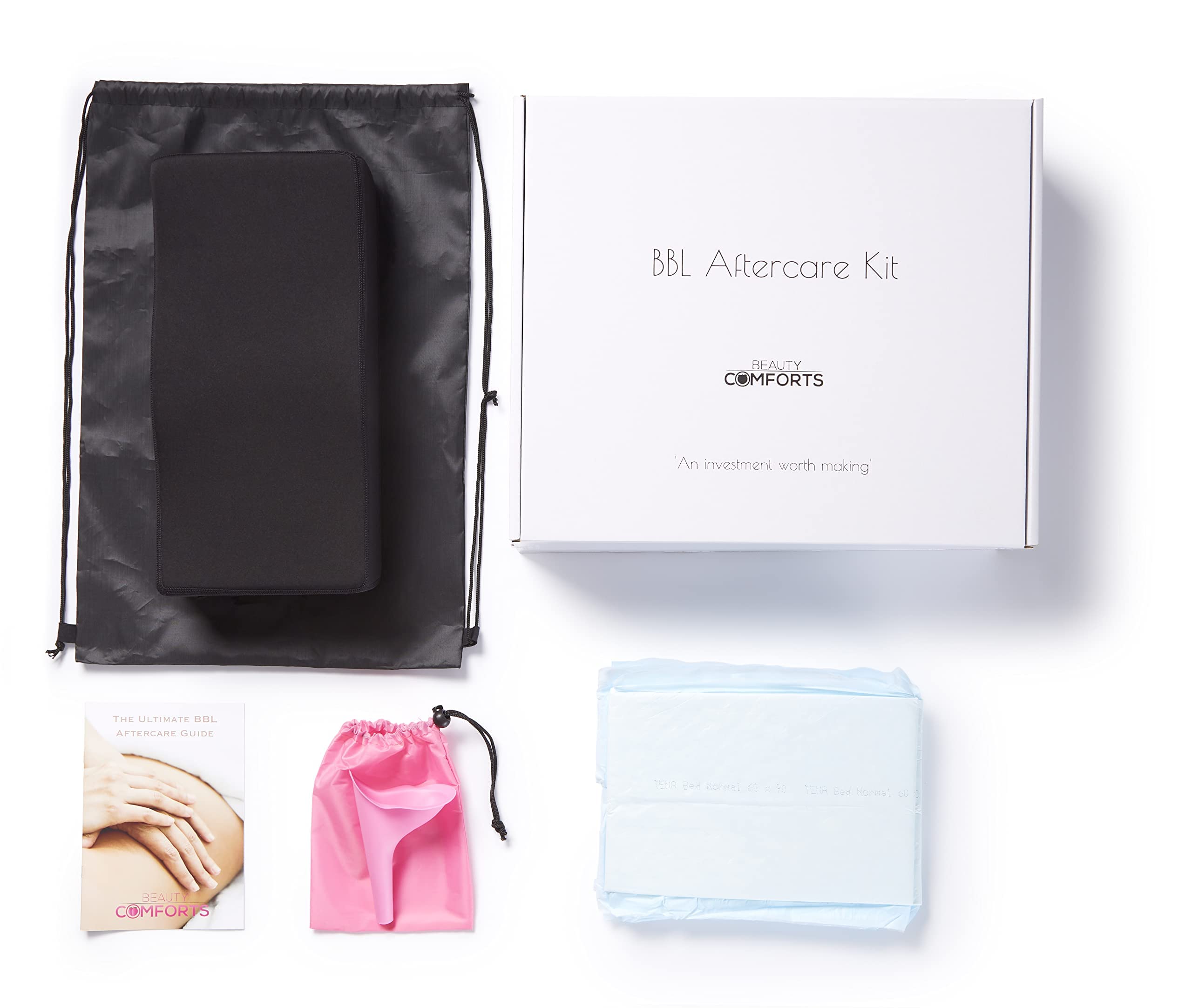 Beauty Comforts BBL Brazilian Butt Lift Aftercare Kit – Post-Surgery Recovery Essentials for Gluteal Enhancement | Perfect for Post-Op Care, Swelling Reduction & Comfortable Healing
