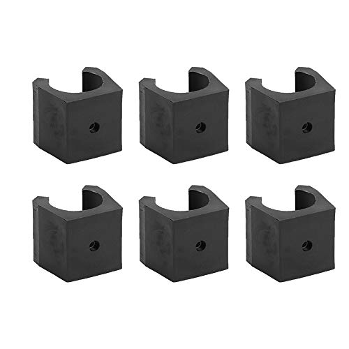 6-Piece Pool Cue Holder Clips - Plastic Billiard Rod Organizer Accessories for Single Holder | Perfect for Pool Table Organization & Home Game Room Storage