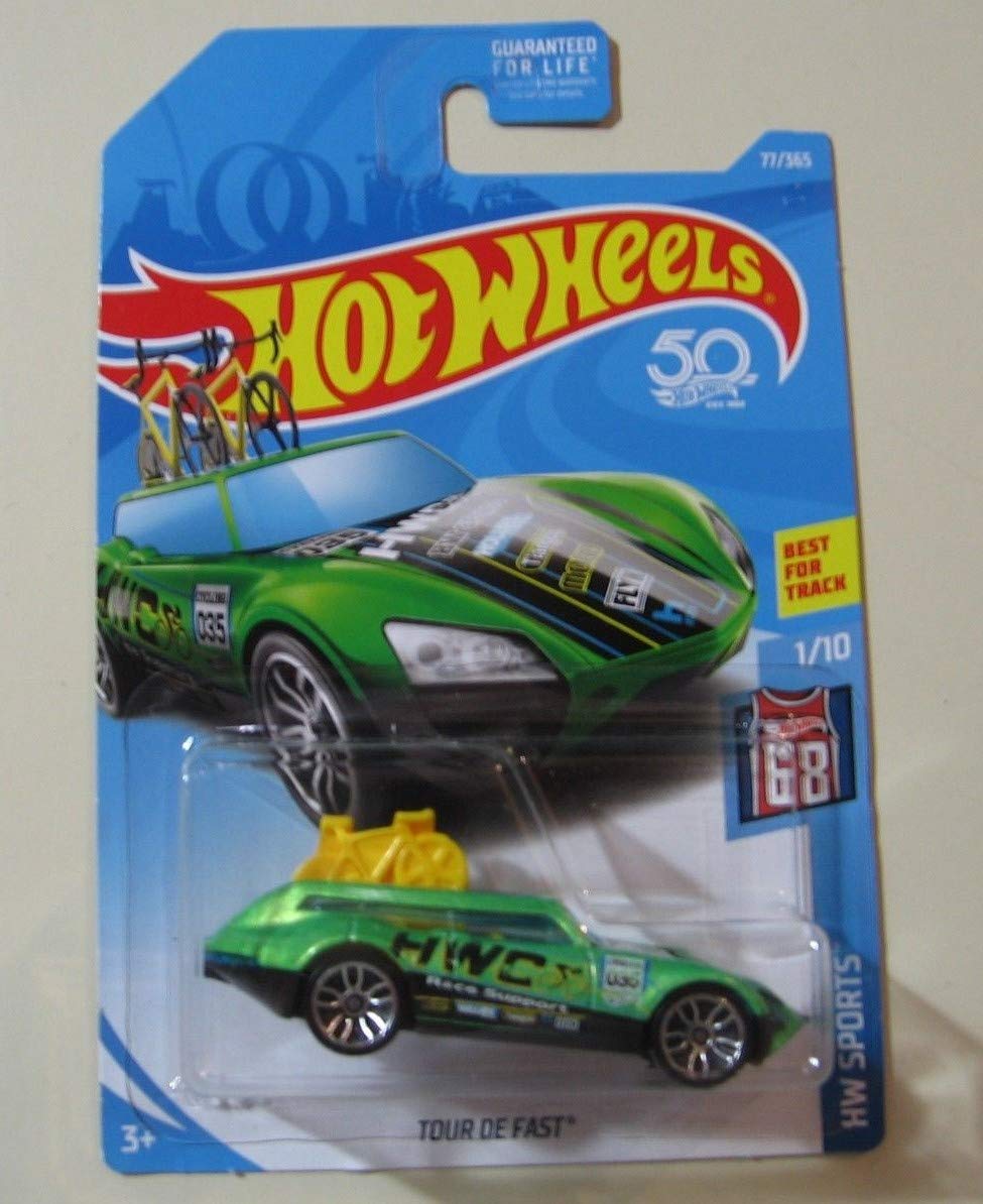 Hot Wheels Mattel 2018 HW Sports 1/10 Tour De Fast Die-Cast Toy Car - Collectible Racing Vehicle for Kids & Adults - Perfect for Playtime, Display & Gifts