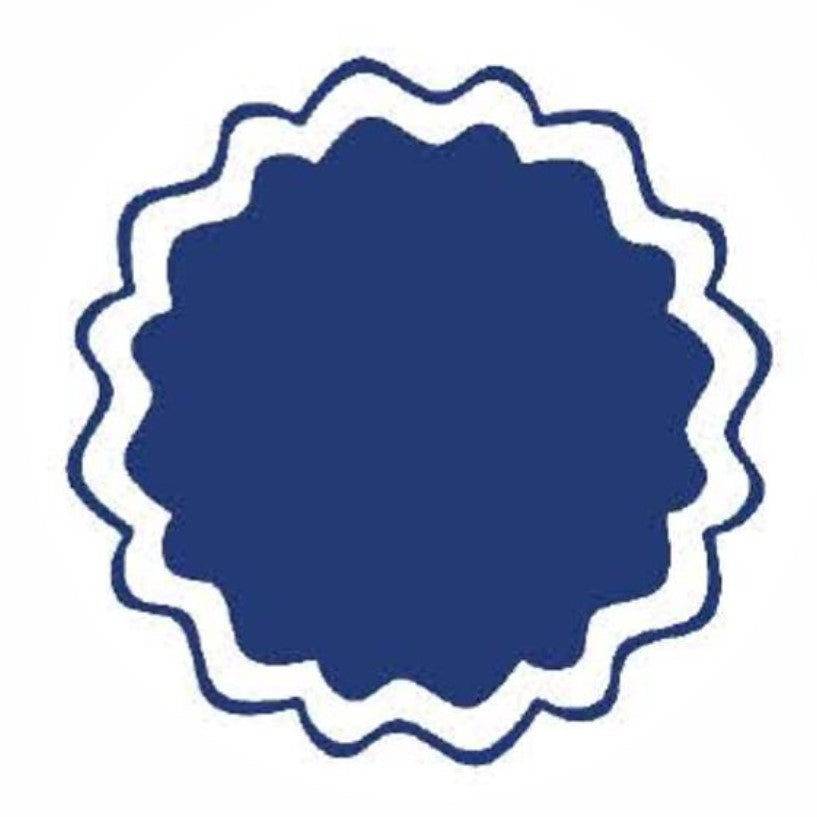 Round Die-Cut Placemats Set of 4 - Blue & White Coastal Design for Dining Table Decor | Perfect for Beach House, Kitchen, and Party Settings