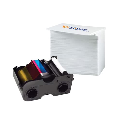 Premium Fargo 45000 YMCKO Color Ribbon for Fargo Printers - High-Quality Printing Supplies for ID Cards, Badges & Security Credentials - Perfect for Office, School & Corporate Use