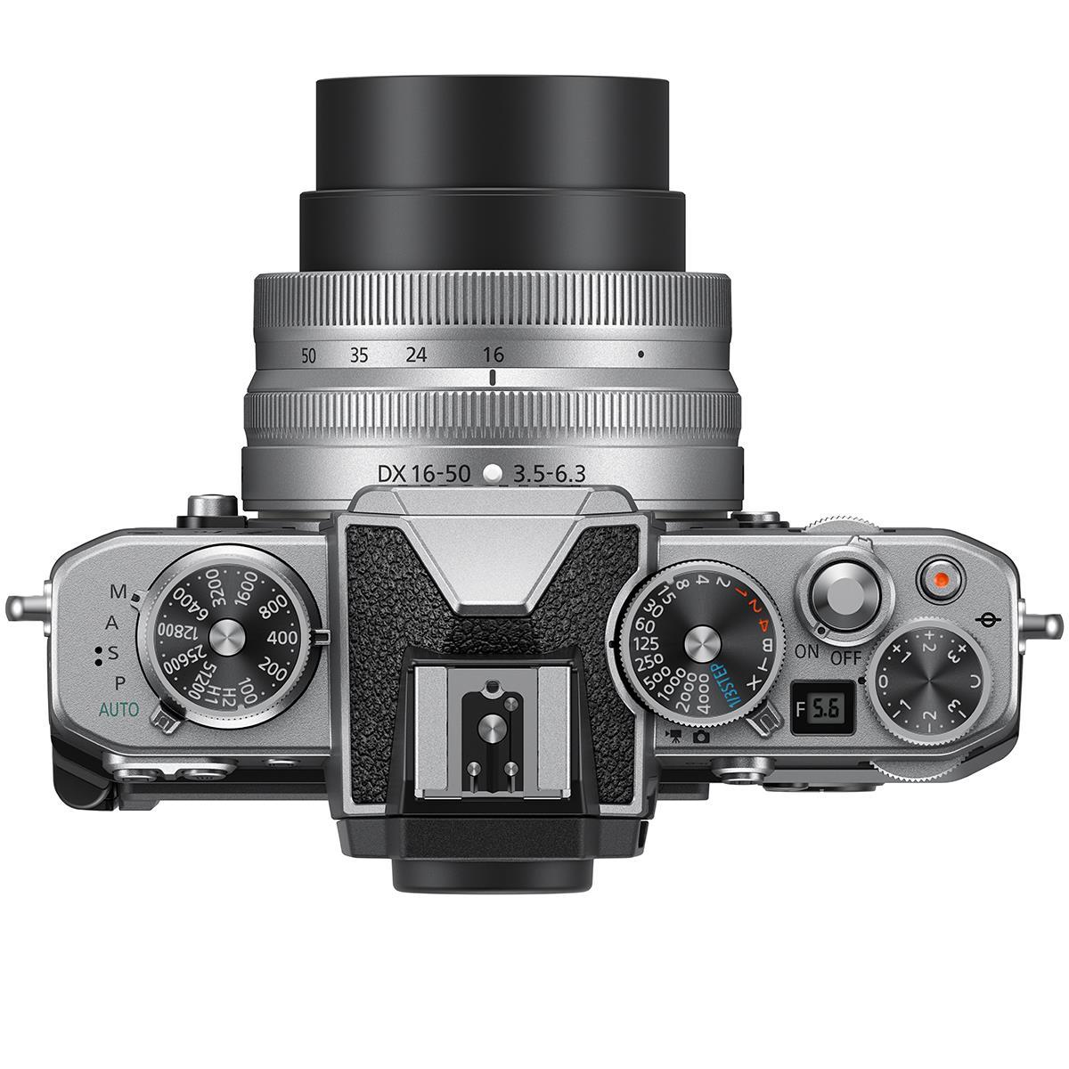 Nikon Z fc DX Format Mirrorless Digital Camera with NIKKOR Z DX 16-50mm f/3.5-6.3 VR Lens (Silver) - Perfect for Travel Photography, Vlogging & Street Shooting