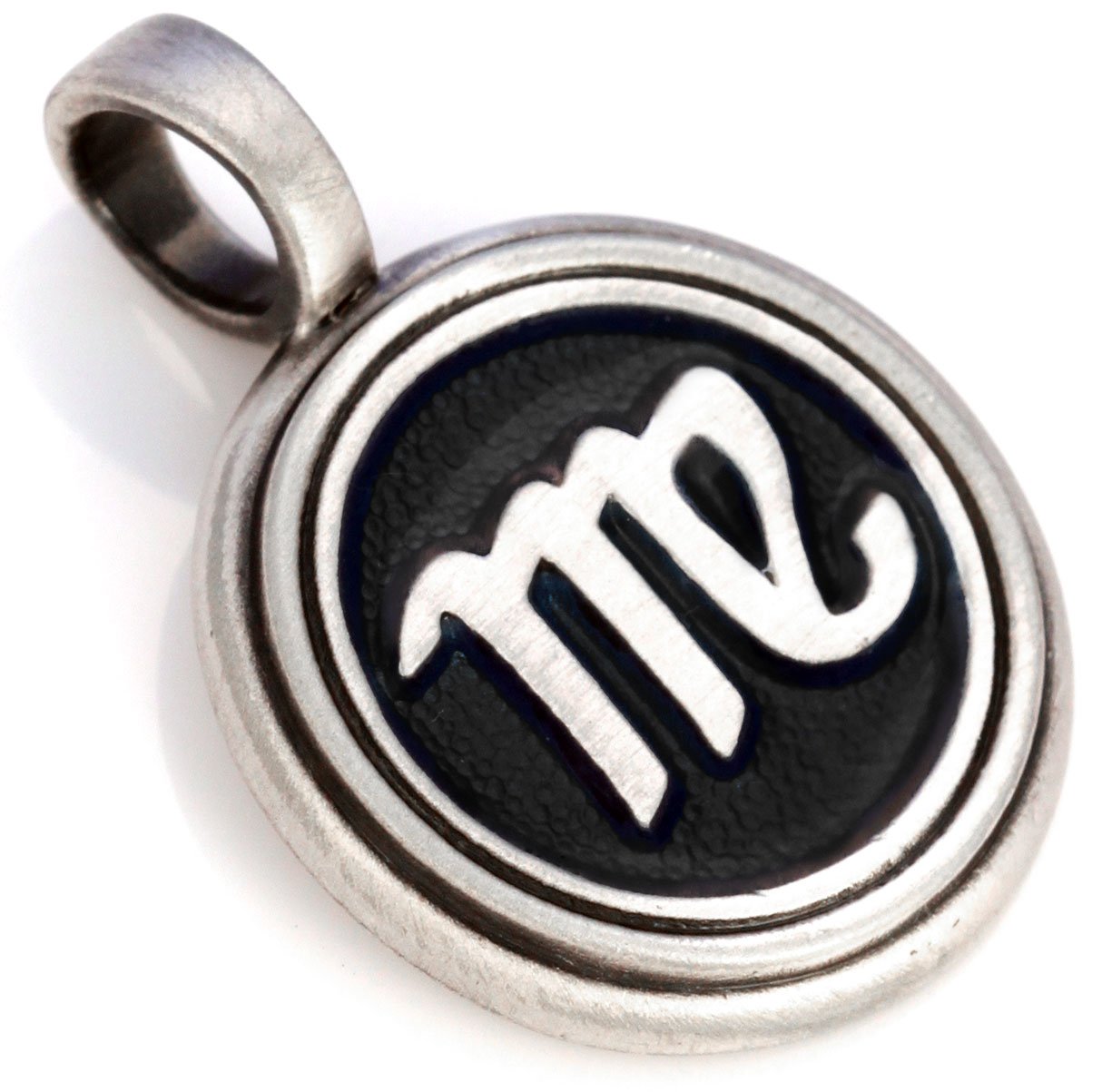 Virgo Zodiac Pendant Necklace - Sterling Silver & Resin Horoscope Jewelry - Perfect for Birthdays, Gifts & Astrology Lovers
