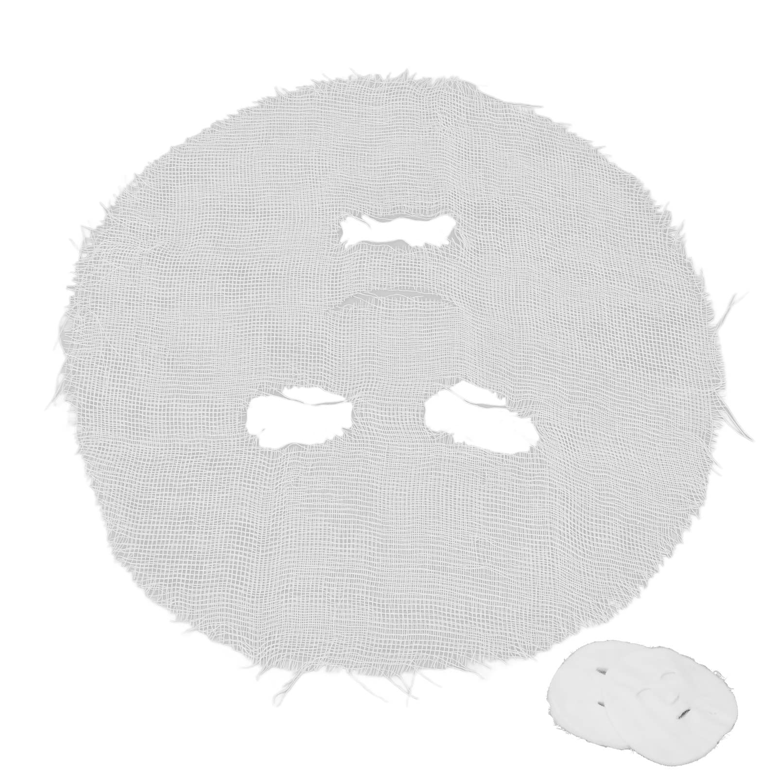 Yosoo 100pcs Disposable Gauze Facial Mask Sheets - Soft, Breathable & Absorbent DIY Paper Masks for Skincare & Spa Treatments at Home