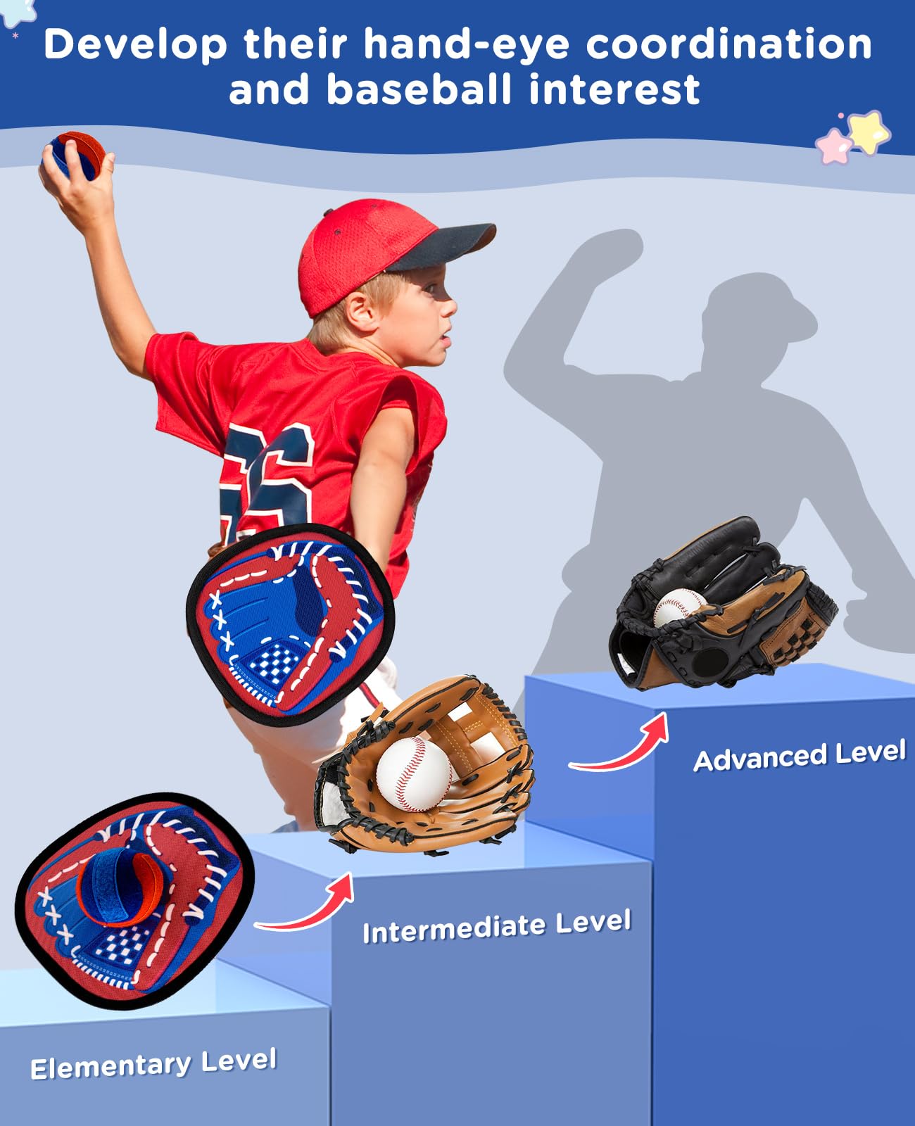 **Aywewii Toss and Catch Ball Set - Outdoor Beach & Pool Toys for Kids, Baseball Catch Game for Toddlers - Fun Birthday Gifts for 3,4,5 Year Old Boys & Girls - Perfect for Easter Basket Stuffers, Backyard Play & Summer Activities**