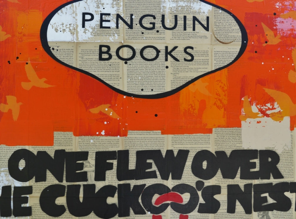 Urban Pop Book Club Painting - 100cm x 140cm Modern Wall Art for Living Room, Bedroom & Office Decor | Cuckoo Artwork