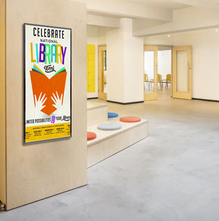 48x72 Economy Extra Large Beveled Metal Poster Sign Frame - Quick Change Slide for Easy Updates - Perfect for Retail Stores, Offices, and Trade Shows