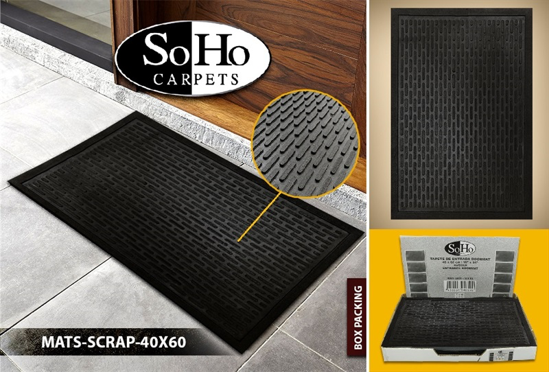 Non-Slip Entryway Rug - Durable Doormat for Home & Office - Perfect for High Traffic Areas, Mudrooms & Front Door