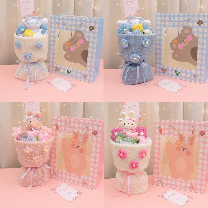 Fluffié: Adorable Kawaii Plush Flower Bouquet Gift - Perfect for Birthdays, Valentine's Day & Home Decor