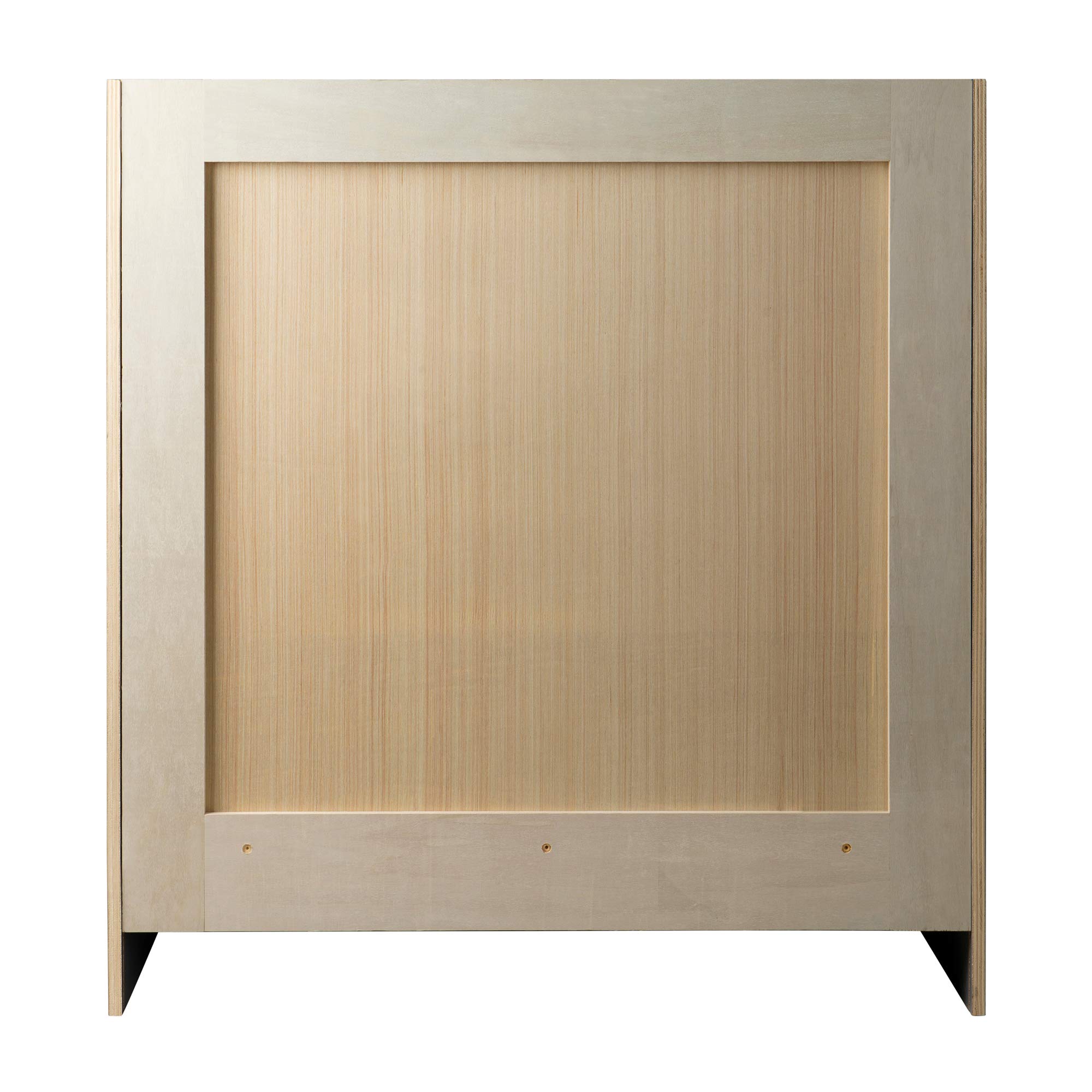Design House Brookings 30-Inch Solid Wood Bathroom Vanity with Single Sink - Ready to Assemble in Sherwin Williams® Gray (587089) - Perfect for Modern Bathrooms, Small Spaces & Home Renovations