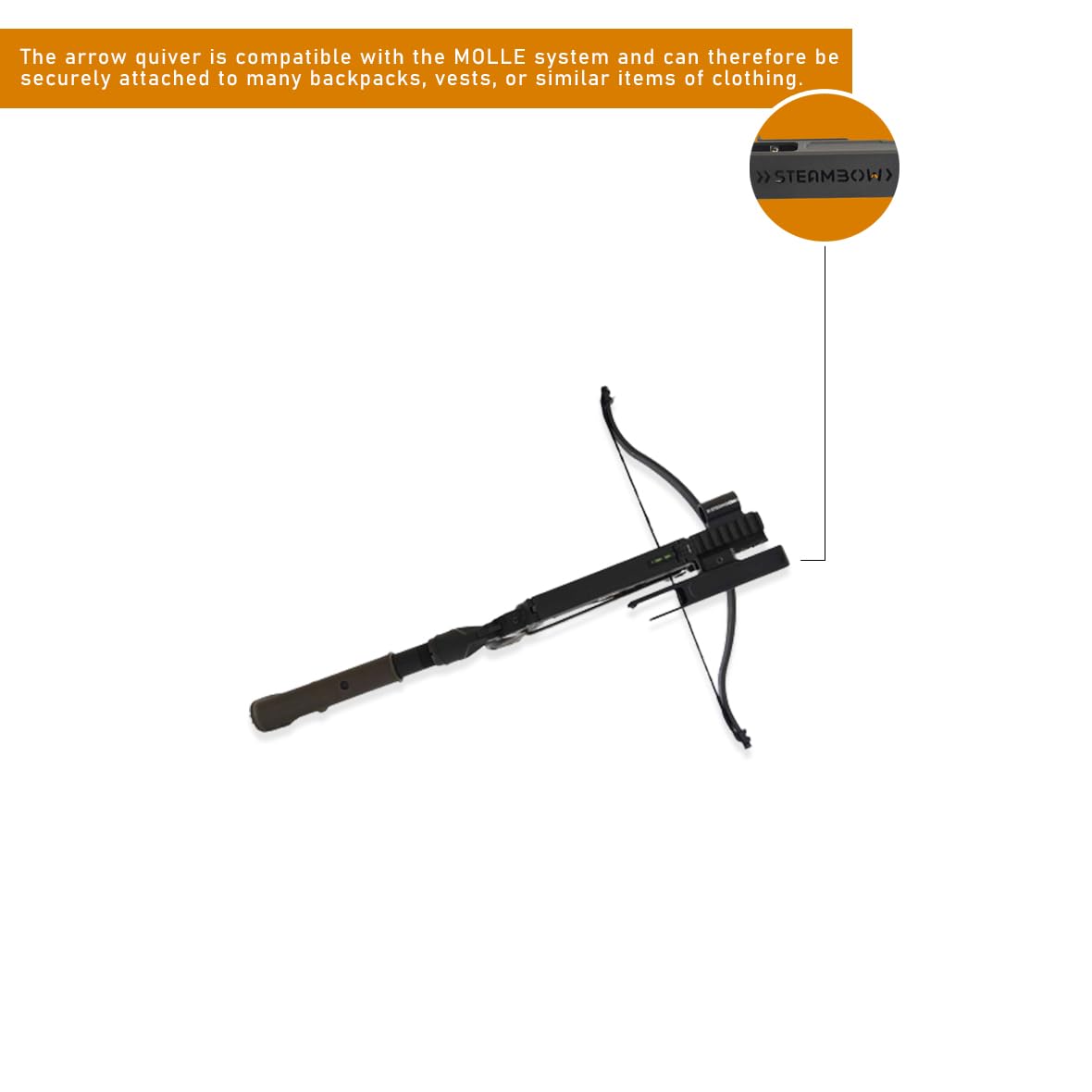 AR-Series Tactical Quiver for Compound & Recurve Bows - Lightweight Arrow Holder for Hunting, Target Practice & Outdoor Adventures