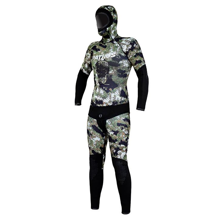 Pathos Medi Camo Wetsuit Pants 3mm - Premium Neoprene Scuba Diving & Spearfishing Gear for Warm Water Adventures