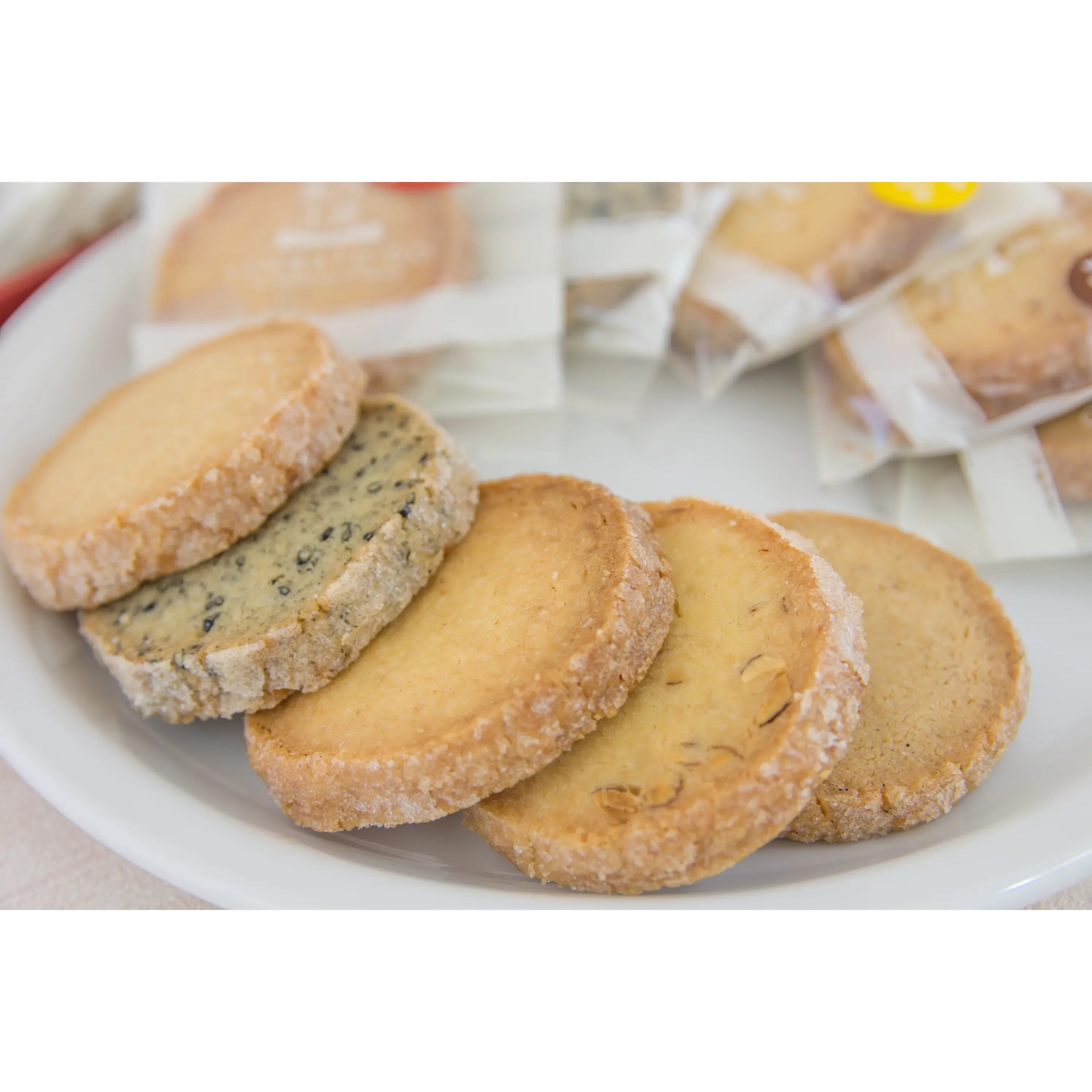 Premium Handmade Japanese Sable Cookies - 5 Delicious Flavors Assortment (10 Pieces) | Gourmet Gift Box for Holidays, Tea Time & Special Occasions