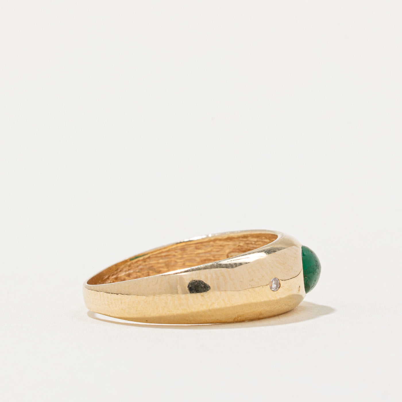 Emerald and Diamond Ring 0.39ct with 0.01ctw - Size 4.5 - Elegant Green Gemstone Jewelry for Women - Perfect for Engagement, Anniversary & Special Occasions