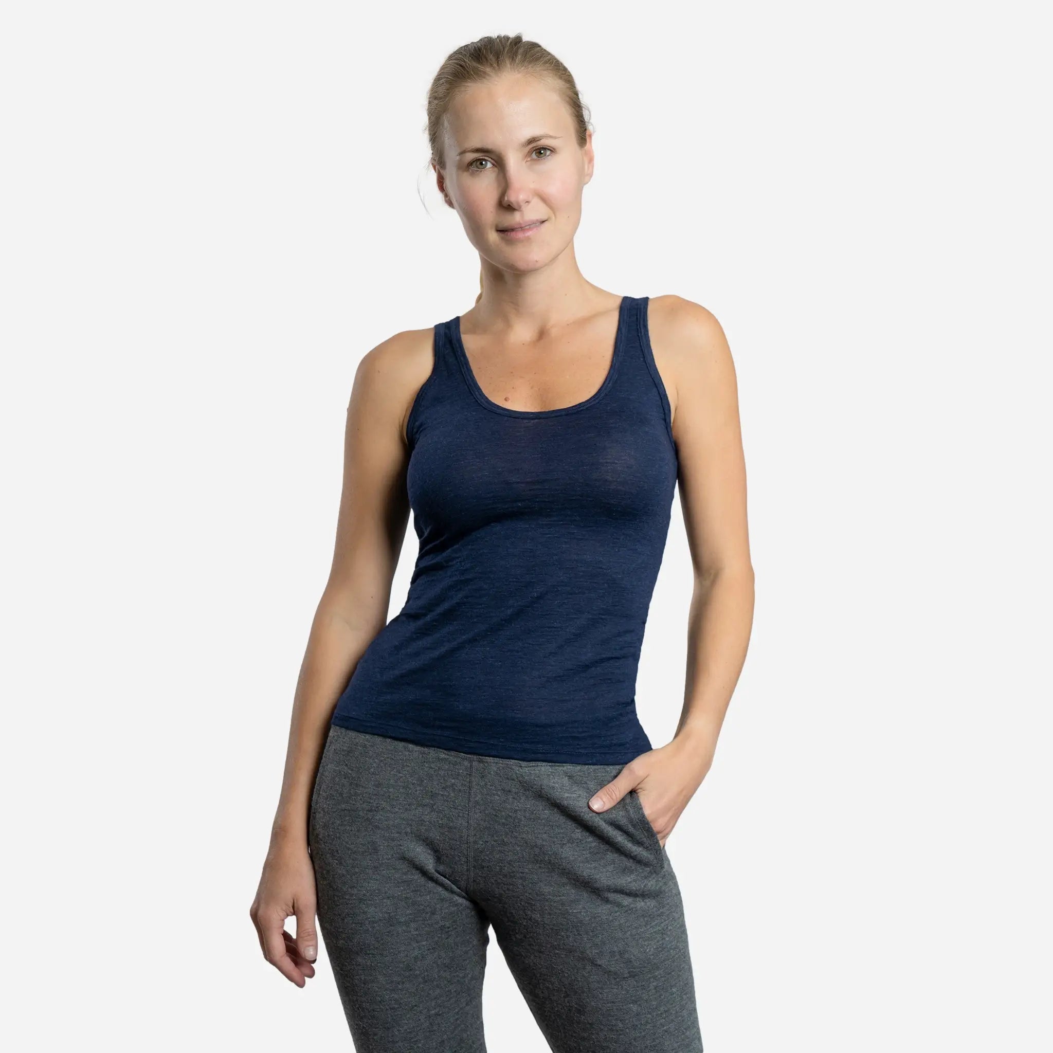 Ultralight Women's Alpaca Wool Tank Top - 160 GSM Soft & Breathable Summer Layering Piece for Travel & Outdoor Activities