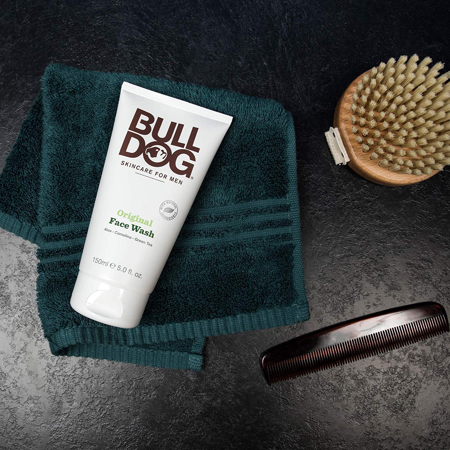 Bulldog Skincare & Grooming Original Face Wash for Men - 2 Pack (5 oz Each) | Daily Cleanser for Oily, Dry & Sensitive Skin | Perfect for Morning & Night Routine