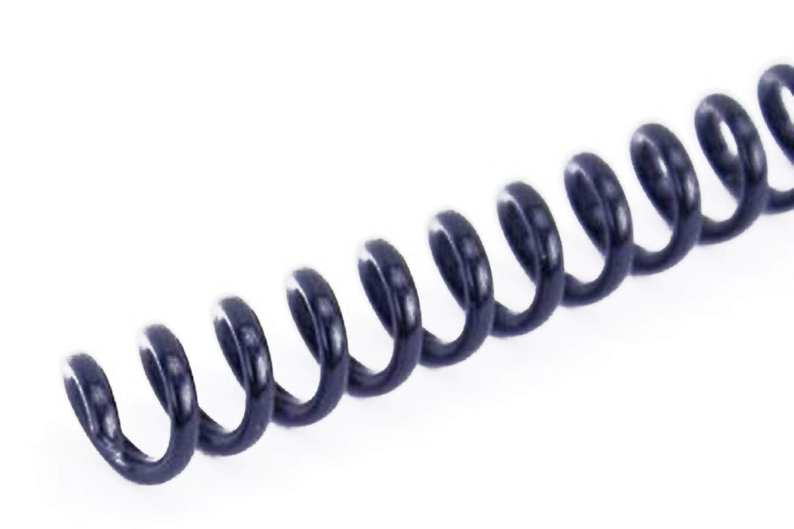 Akiles 20mm x 305mm (3/4 x 12-inch) Navy Blue Spiral Coil Binding Spines - 4:1 Pitch, Pack of 100 - Perfect for Document Binding, Presentations & Office Organization