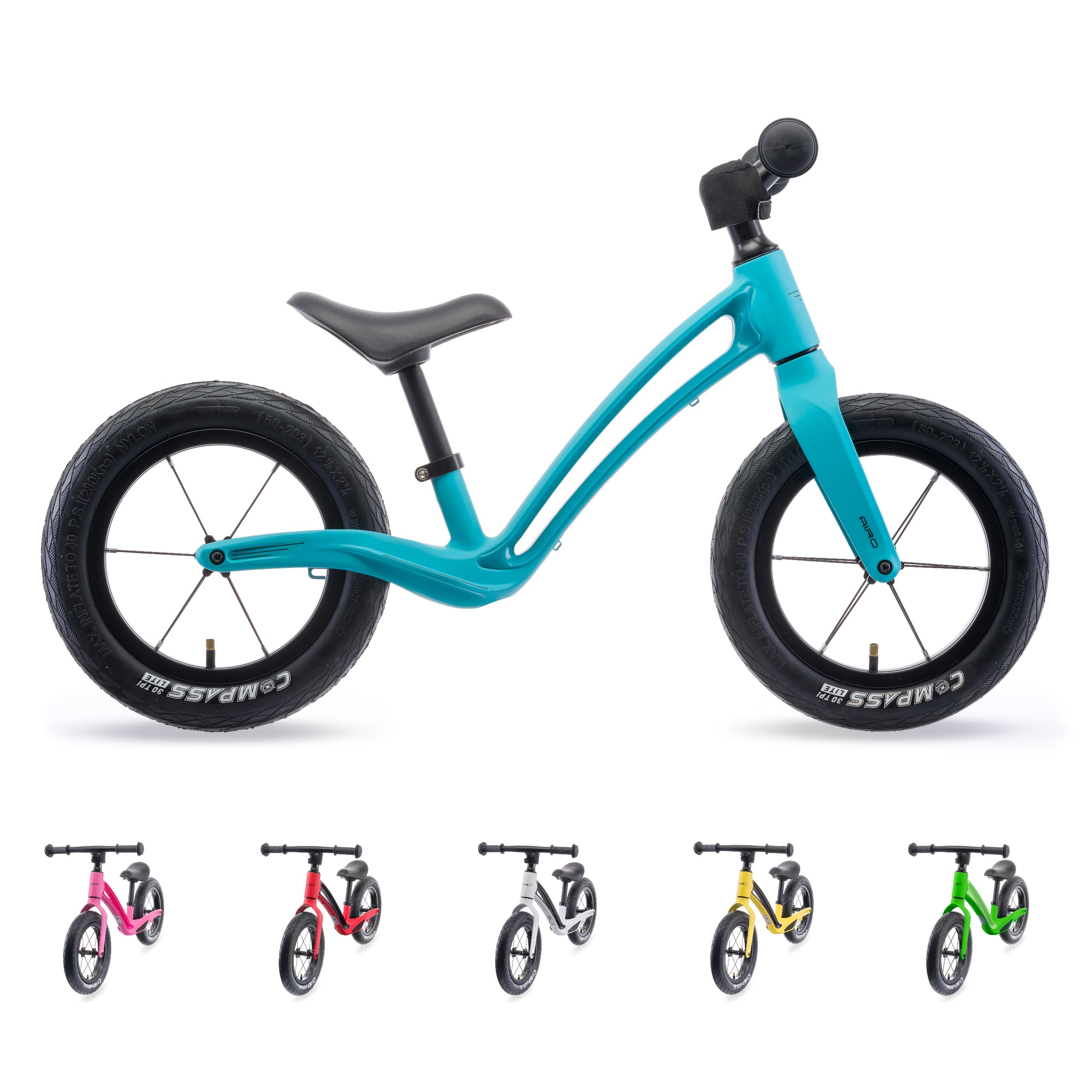 Hornit AIRO Lightweight Magnesium Alloy Balance Bike for Toddlers 18 Months to 5 Years - Perfect for Learning to Ride & Outdoor Play