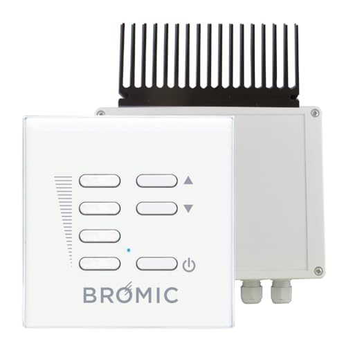 Bromic Smart-Heat Electric Heater Dimmer Switch with Wireless Remote - Perfect for Home, Office & Patio Heating Control