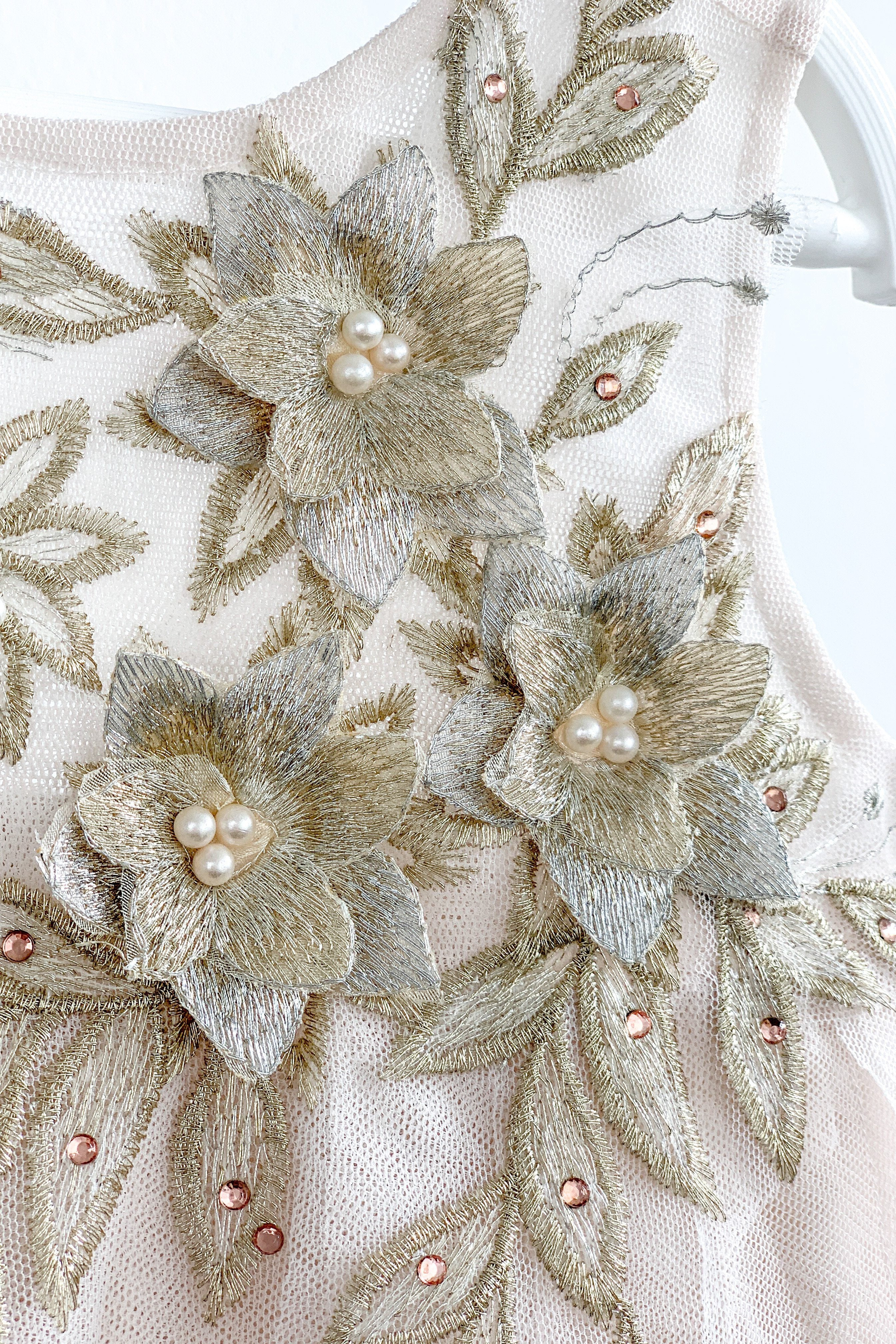 Sophie 3D Floral Tulle Dress for Girls - Elegant Party Gown for Weddings, Birthday Celebrations & Special Occasions
