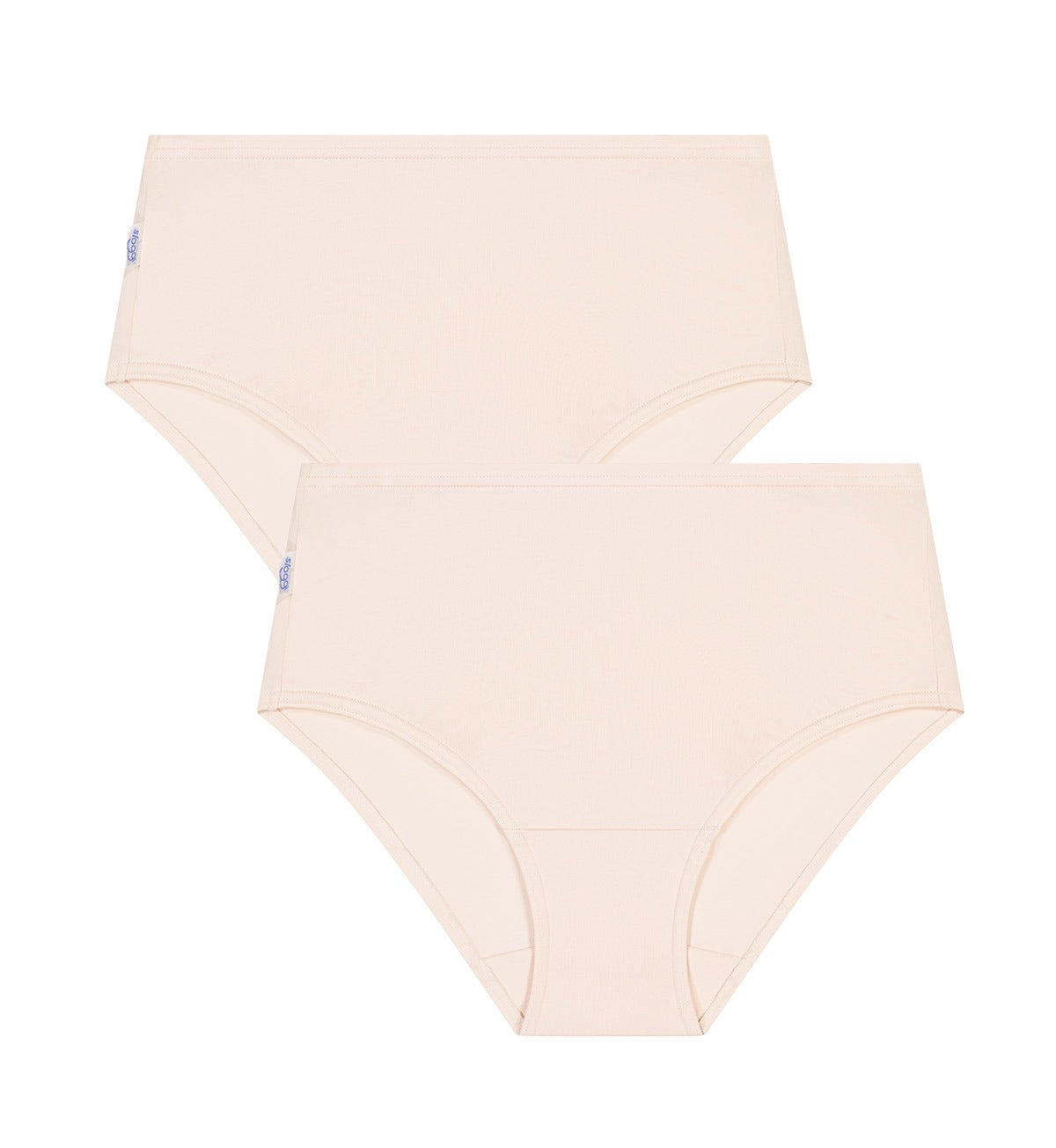 Sloggi Women's High Waist Bikini 2-Pack - Comfortable Cotton Underwear for Yoga, Swimming & Beach Vacation