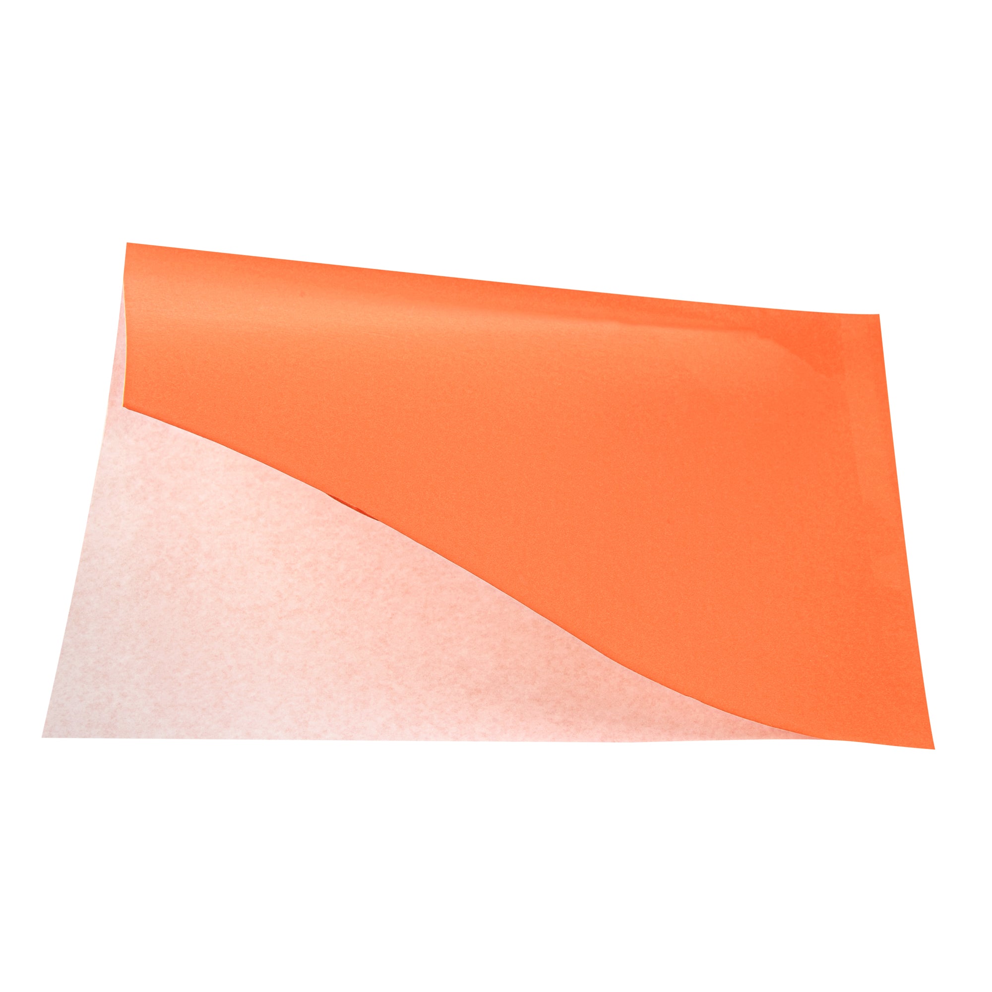 Premium Tangerine Orange Greaseproof Paper Bags - Large Double Open Design (10