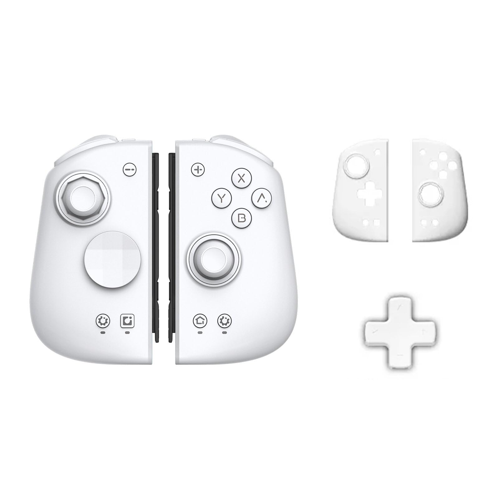 AIROKA MOBAPAD 2nd Gen HD Wireless Game Controller for Nintendo Switch & Switch OLED - ALPS Vibration Motor, Hall Effect Joysticks, NFC Support (White) | Perfect for Mario Kart, Zelda & Multiplayer Gaming