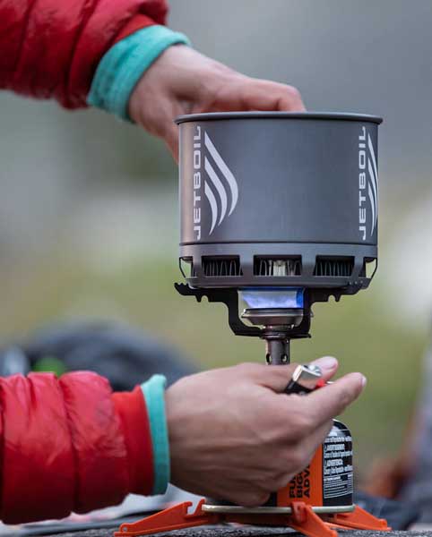 JetBoil Stash Ultralight Backpacking Stove System - Compact Camping Cookset for Hiking, Backpacking & Outdoor Adventures