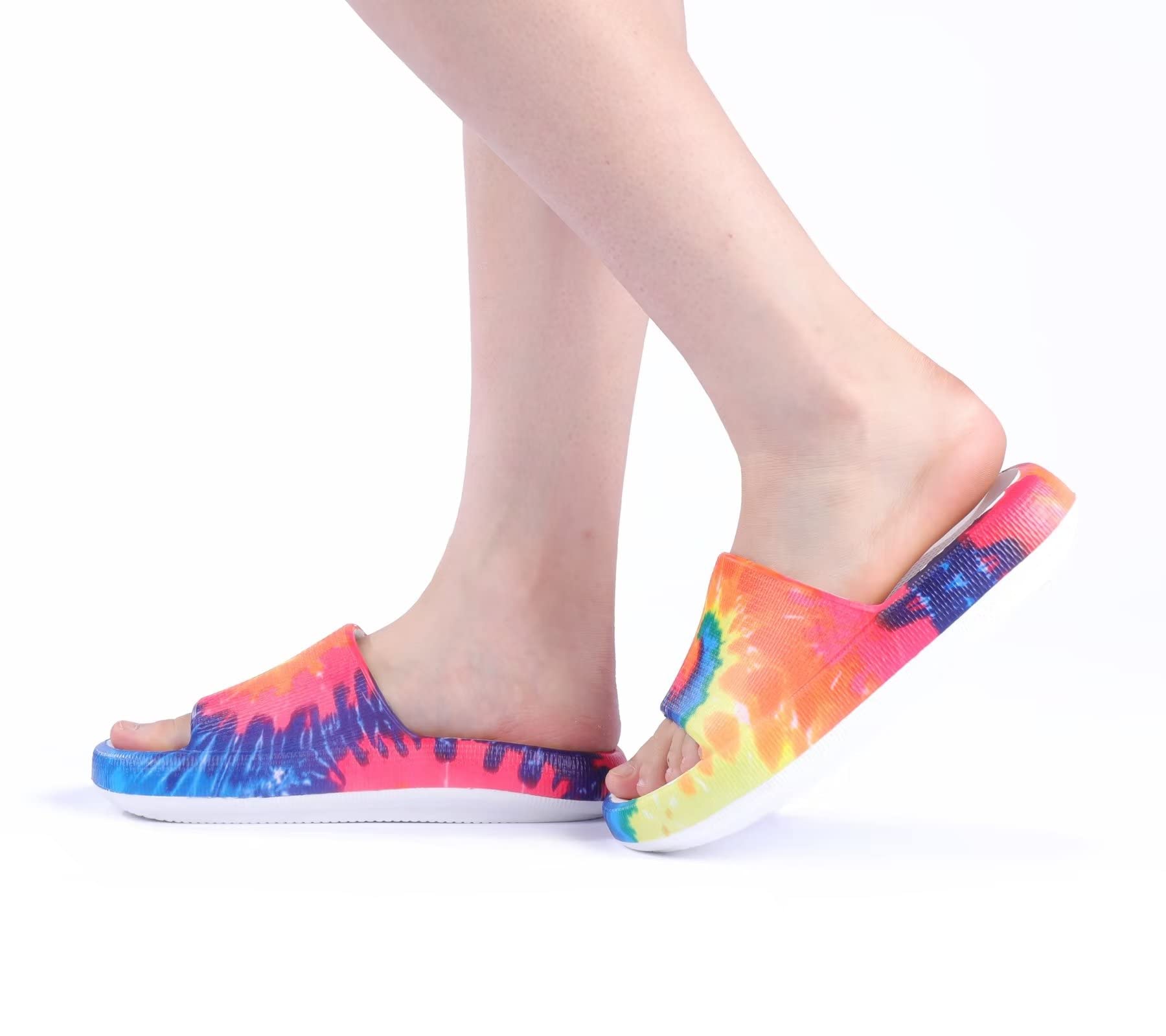 EQUICK Cloud Slides Pillow Slippers for Women & Men - Ultra Soft Bathroom Slippers with Cushioned Thick Sole - Indoor/Outdoor Shower Sandals for Home, Spa, and Travel Comfort