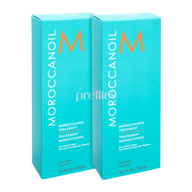 Moroccanoil Treatment Original 100ml - 2 Pack (521011) | Hydrating Hair Oil for Dry, Damaged Hair | Perfect for Salon-Quality Hair Care at Home