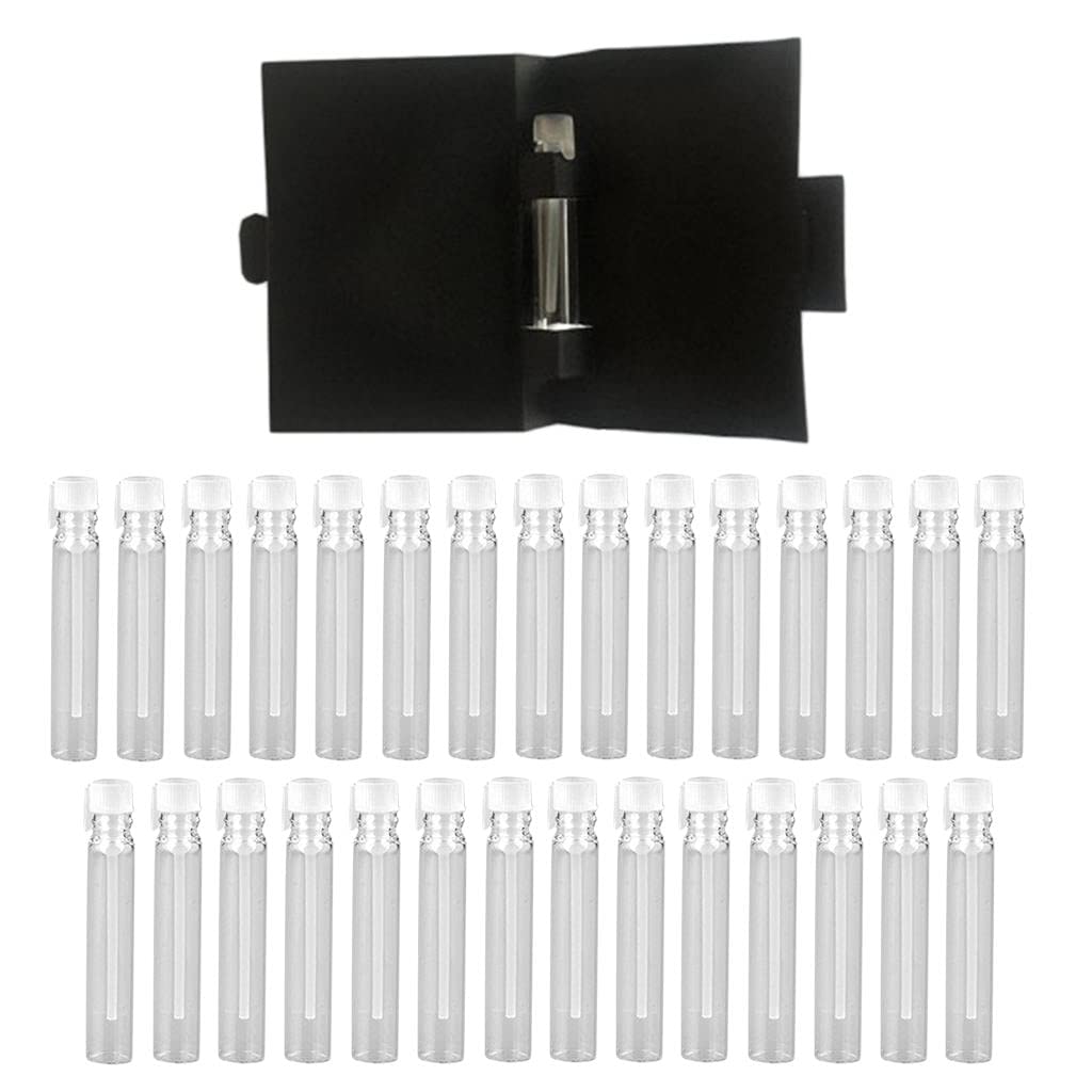 Milageto 30Pcs Essential Oil Bottles with Glass Dropper Vials Set - Perfect for Aromatherapy, DIY Blends & Travel-Sized Essential Oils Storage