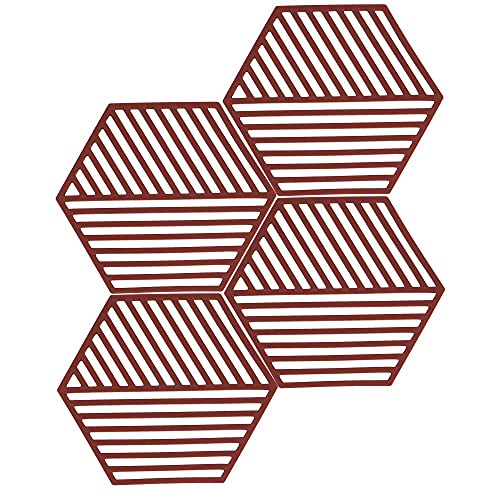 Hexagonal Stripes Brown